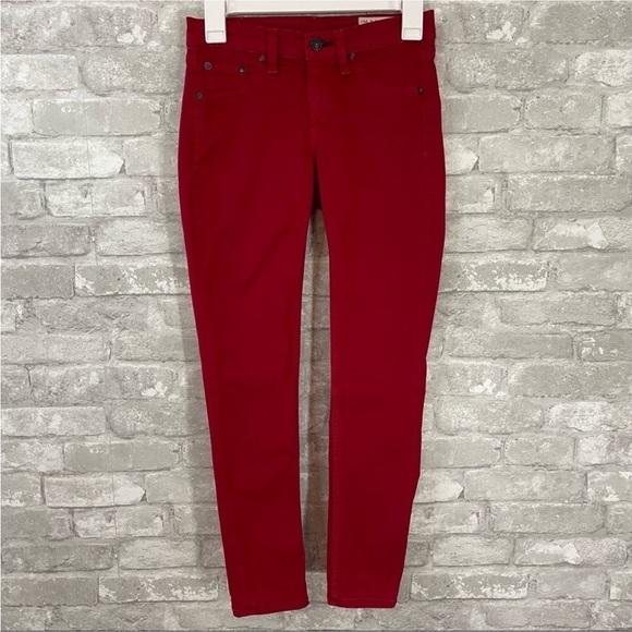 Rag&bone Red Skinny Legging Jeans for Intermix - Picture 1 of 11